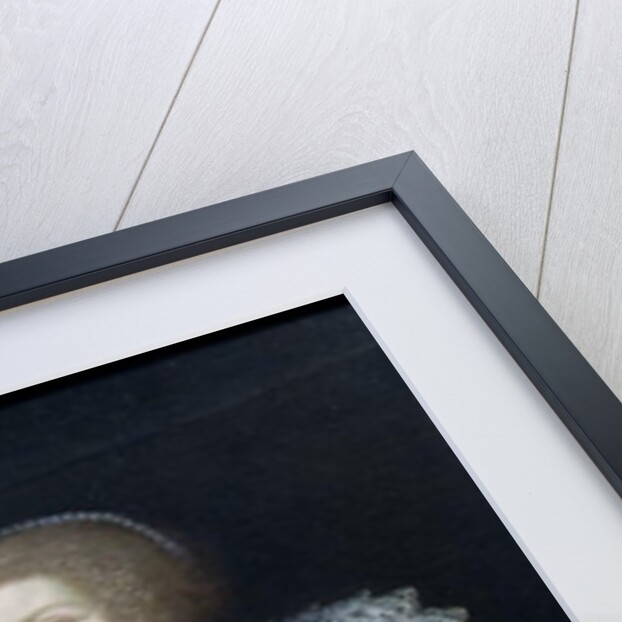 Portrait of a lady holding a dog and a tulip, c.1620 by English School