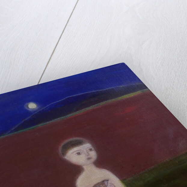 Boy in the Moonlight, 2002 acrylic on canvas) by Roya Salari