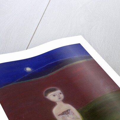 Boy in the Moonlight, 2002 acrylic on canvas) by Roya Salari