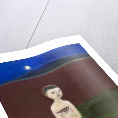 Boy and Sparrow, 2011 by Roya Salari