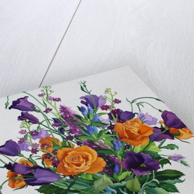 Orange and Purple Flowers by Christopher Ryland