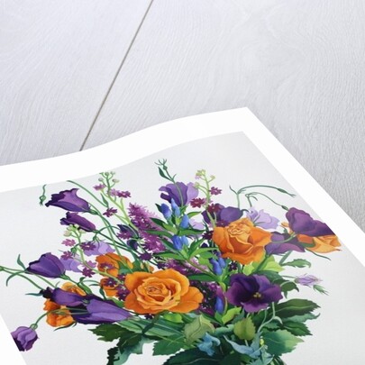 Orange and Purple Flowers by Christopher Ryland