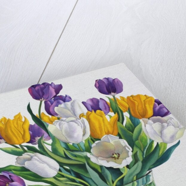 Tulips in Glass Vase, 2015 by Christopher Ryland