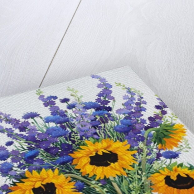 Summer Flowers in Brown Jug, 2014 by Christopher Ryland