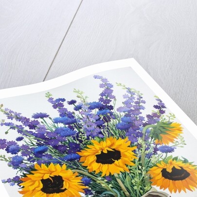 Summer Flowers in Brown Jug, 2014 by Christopher Ryland