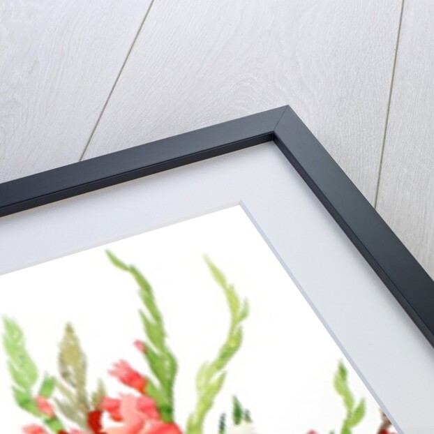 Red and White Gladioli by Christopher Ryland