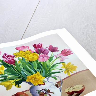 Tulips in Jug with Apples, 2013 by Christopher Ryland