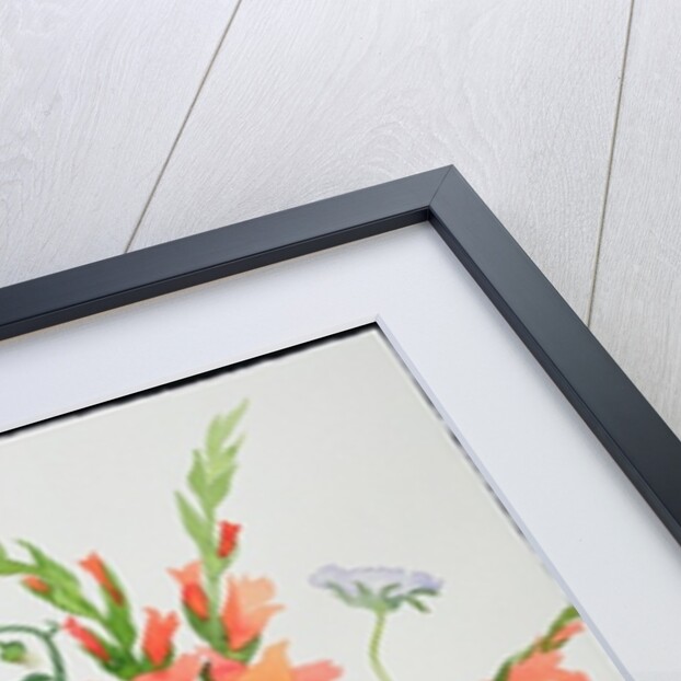 Orange and Blue Flowers in a Moroccan Vase by Christopher Ryland