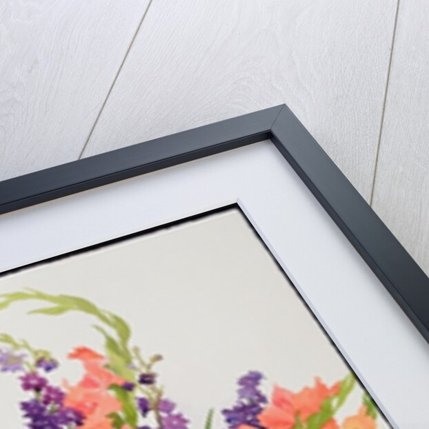 Larkspur and Gladioli in a Moroccan Vase by Christopher Ryland