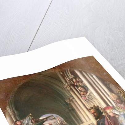 Edward III Conferring the Order of the Garter of Edward the Black Prince, 1847 by Charles West Cope