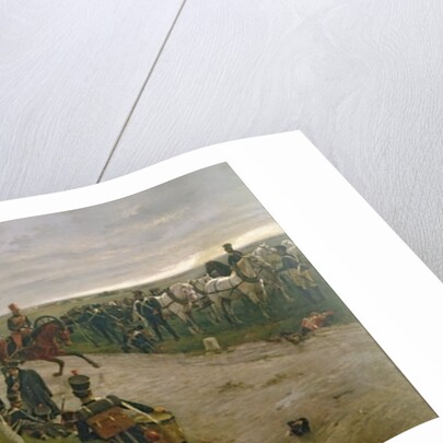 The Morning of The Battle of Waterloo: the French Await Napoleon's Orders, 1876 by Ernest Crofts