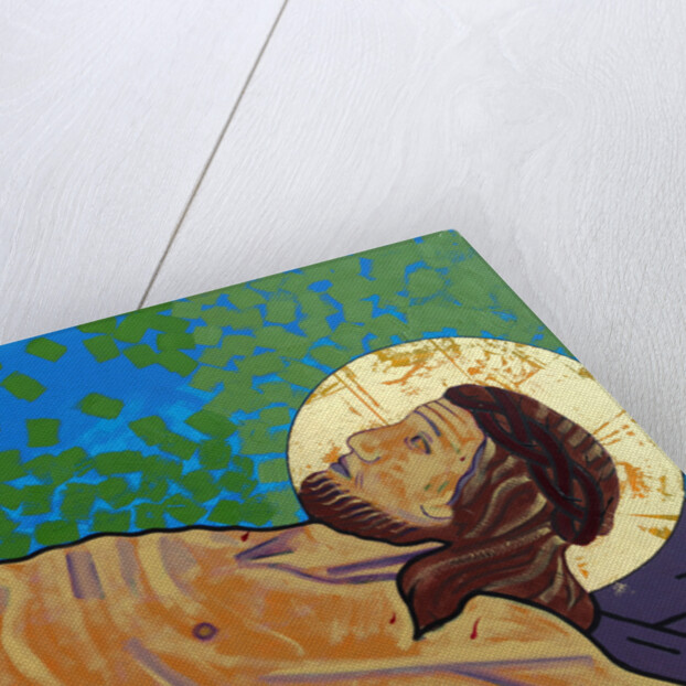 Jesus is nailed to the cross, 2017 by Sara Hayward