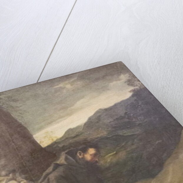 St Francis adoring the crucifix, c.1583-84, by Ludovico Carracci