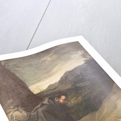 St Francis adoring the crucifix, c.1583-84, by Ludovico Carracci