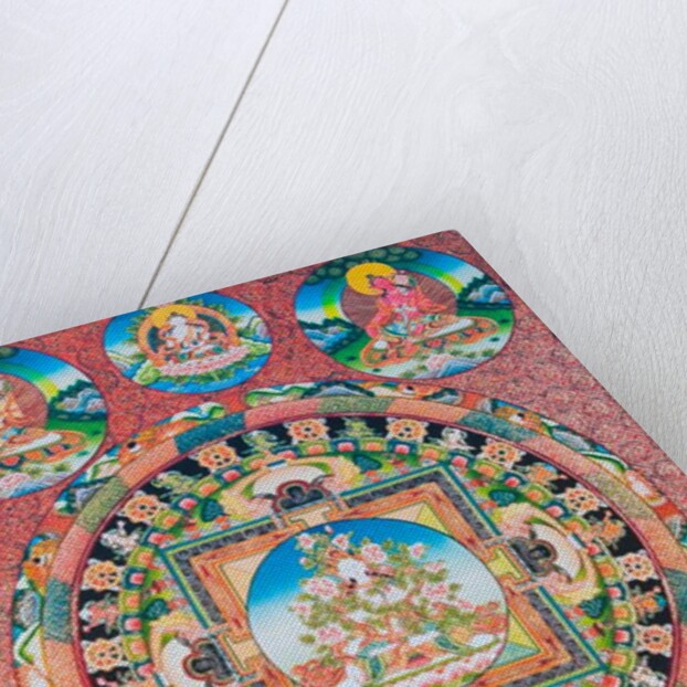 White Tara Mandala by School Nepalese