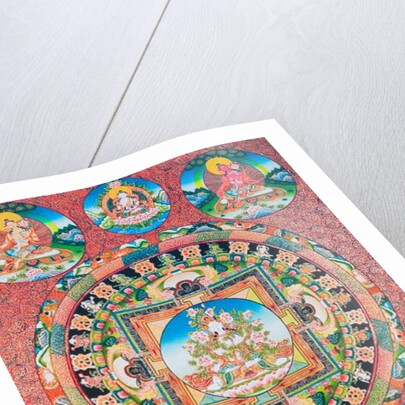White Tara Mandala by School Nepalese