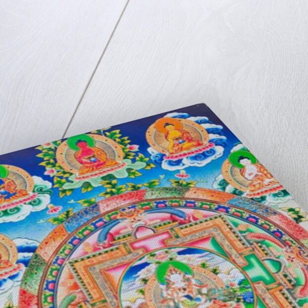 Vajrasattva, Mandala by School Nepalese