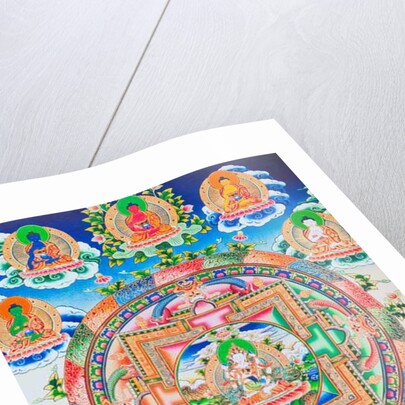 Vajrasattva, Mandala by School Nepalese