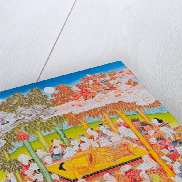 Image depicting the Buddha of Nirvana by School Nepalese