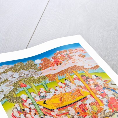 Image depicting the Buddha of Nirvana by School Nepalese