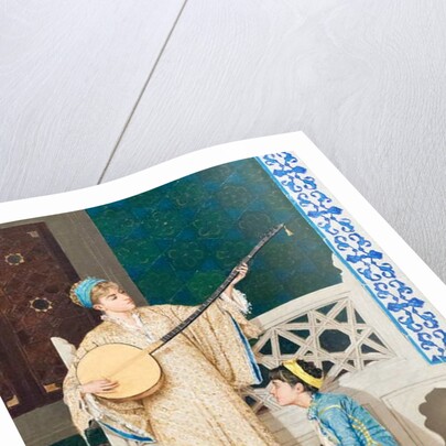 Two musician girls, 1880 by Osman Hamdi Bey
