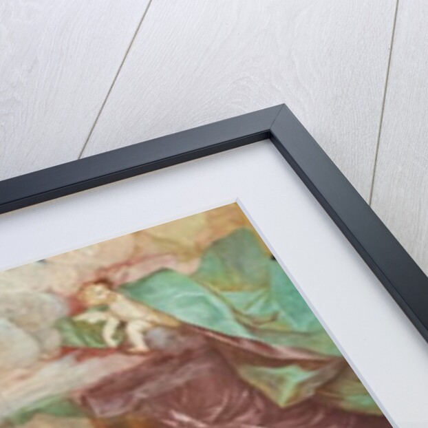 The miracle of the chains in the center of the coffered, detail, 1706 by Giovanni Battista Parodi