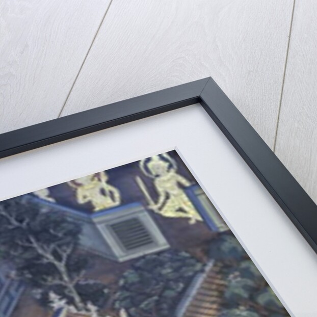 Mural with scenes of Thai culture, Wat Pho, Bangkok, Thailand by Anonymous