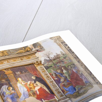 The Annunciation, altarpiece of the Carafa Chapel, 1488-93 by Filippino Lippi