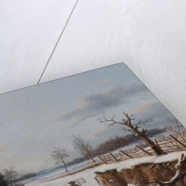 Sleighing Scene Near Philadelphia, 1841 by Thomas Birch