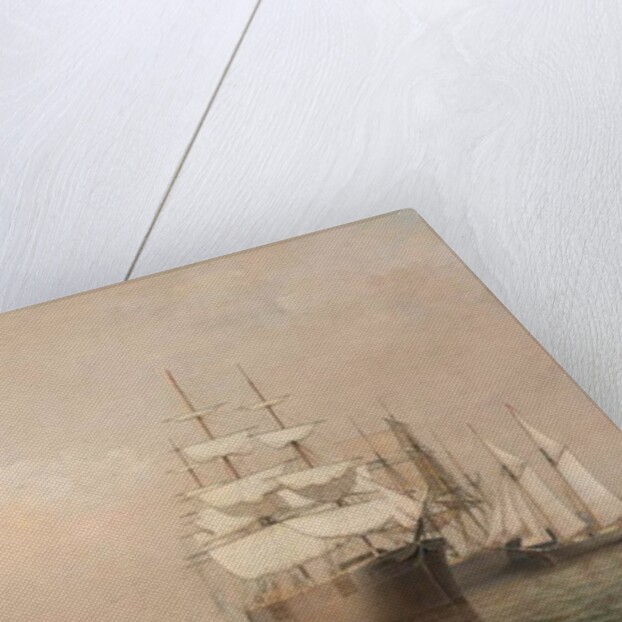 Merchantmen Off Boston Harbor, 1863 by Fitz Henry Lane