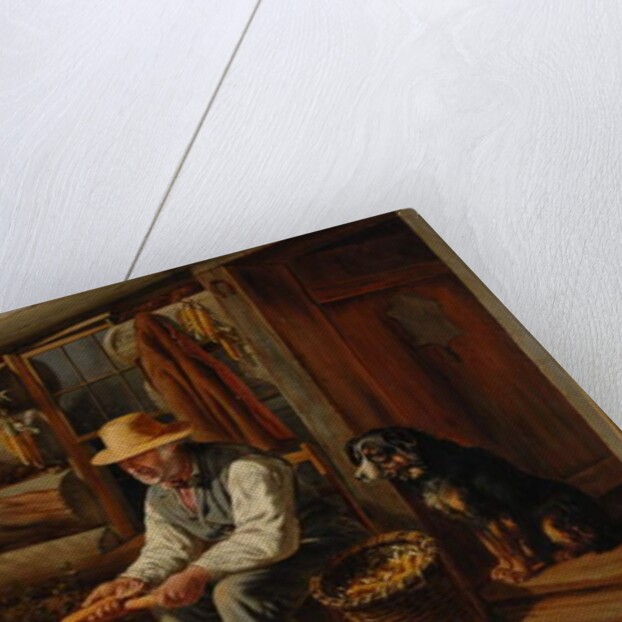 The Old Pioneer: Uncle Dan and His Pets, 1878 by Arthur Fitzwilliam Tait