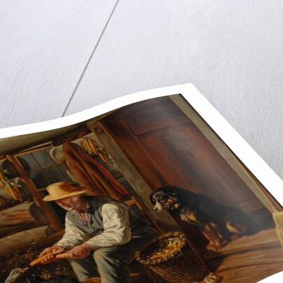 The Old Pioneer: Uncle Dan and His Pets, 1878 by Arthur Fitzwilliam Tait