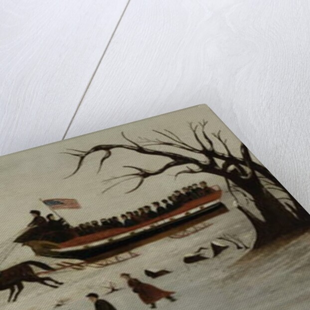 The Suffragettes Taking a Sleigh Ride, 1870-90 by American School