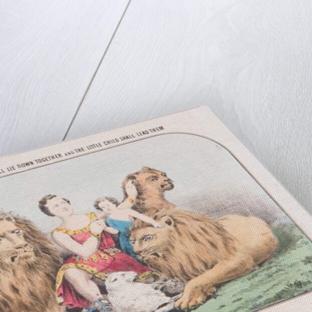The Lion and the Lamb Shall Lie Down Together and The Little Child Shall Lead Them, c.1840 by T. W. Strong