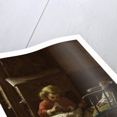 Family Cares, 1873 by Eastman Johnson