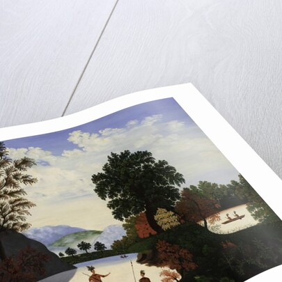 Landscape with Indians, 1880 by American School