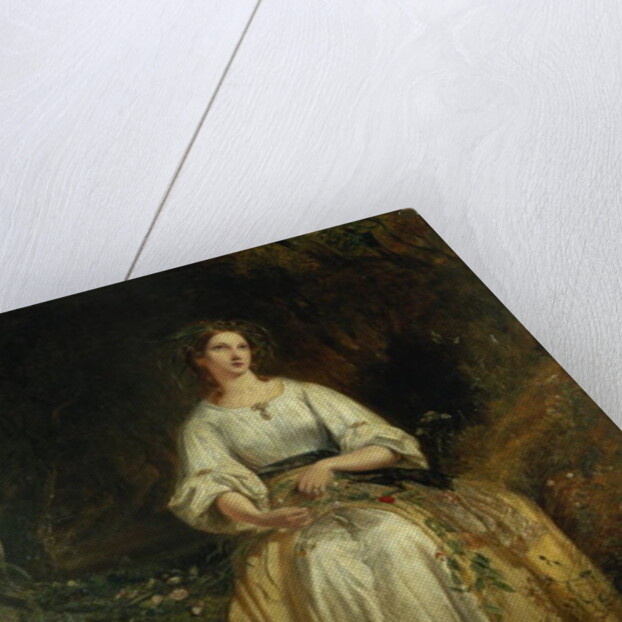 Ophelia weaving her garlands, 1842 by Richard Redgrave