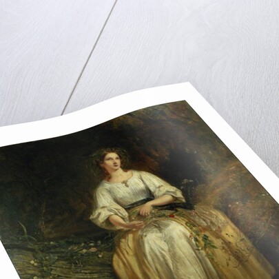 Ophelia weaving her garlands, 1842 by Richard Redgrave