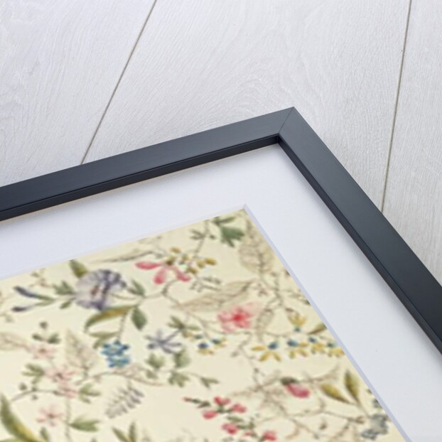 Wild flowers design for silk material, c.1790 by William Kilburn