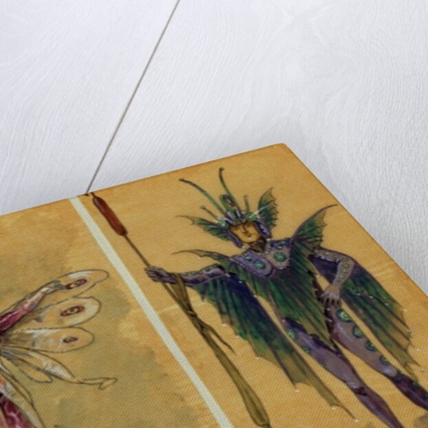 Two costume designs for fairies by C. Wilhelm