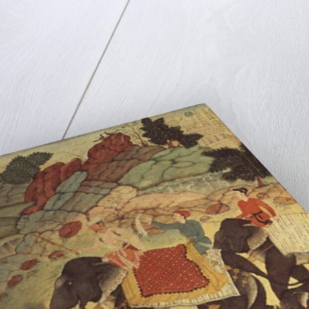 A party of elephant hunters, Mughal, c.1615, by Indian School