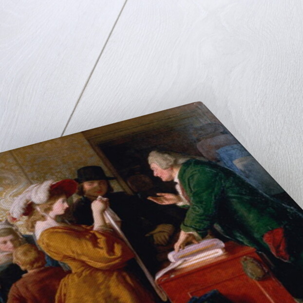 Choosing the Wedding Gown, from chapter 1 of 'The Vicar of Wakefield' by Oliver Goldsmith by William Mulready