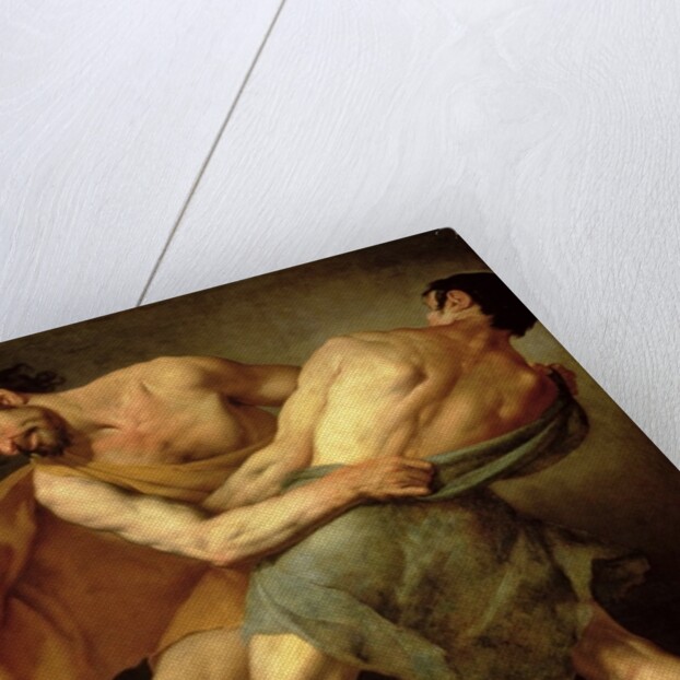 Two Wrestlers by Cesare Francazano