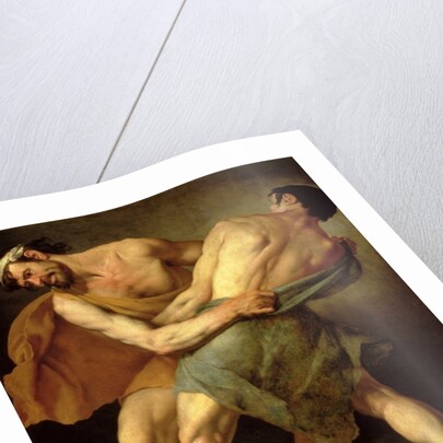 Two Wrestlers by Cesare Francazano