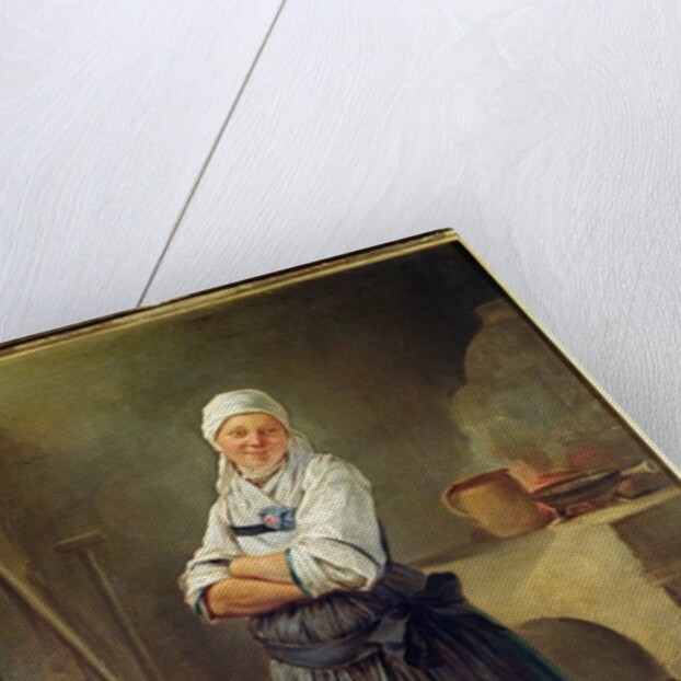 A Saxon Villager in her Kitchen by Charles-Francois Hutin