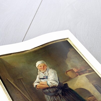 A Saxon Villager in her Kitchen by Charles-Francois Hutin