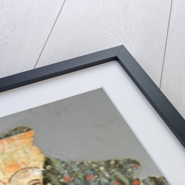 Buddha with his Six Disciples, from Miran, 3rd-4th century painting) by School Indian