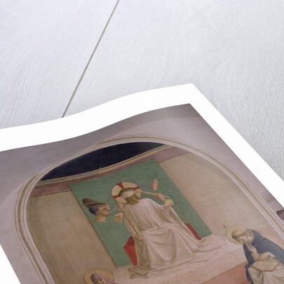 The Mocking of Christ with the Virgin and St. Dominic, 1442 by Fra Angelico