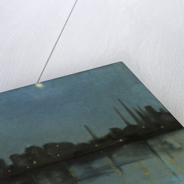 Battersea and the Thames from Chelsea, c.1890 by Theodore Roussel