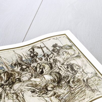 Sketch for 'The Return of the Victors', 1879 by John Gilbert